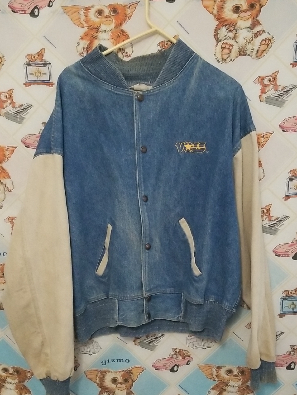 Vintage The Jacket Factory VOLS Tennessee University Denim Jean Bomber Jacket XL